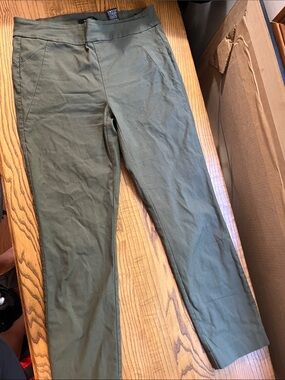 RW&CO. Olive Green Cropped Women's Pantsuit